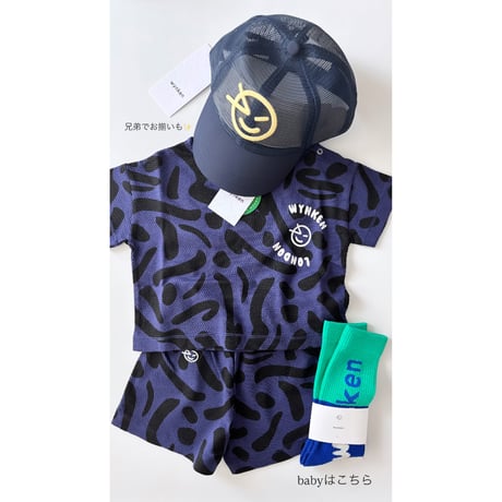 【Wynken】MINI BON BON TEE / NAVY DASH