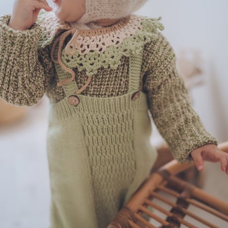 予約【babytoly】Happy Moon Crochet Collars