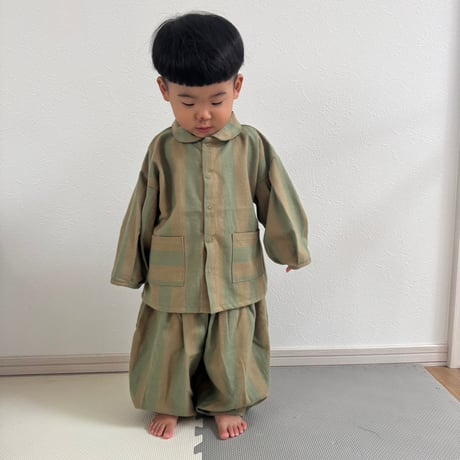 【organic zoo】Woodland Stripes Lodge Shirt