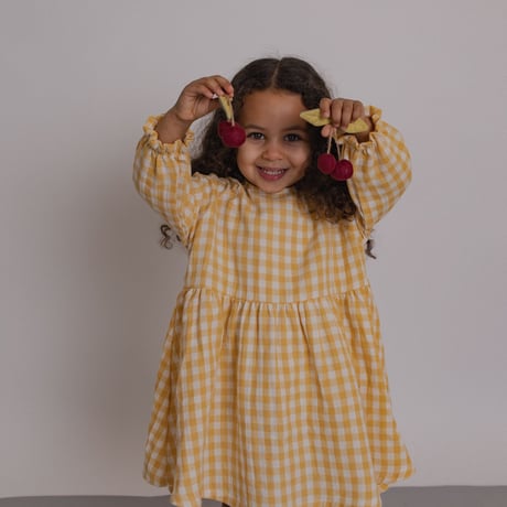 【organic zoo】Honeycomb Gingham Field Dress