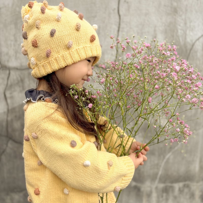 babytoly】original color popcorn beanie | lana