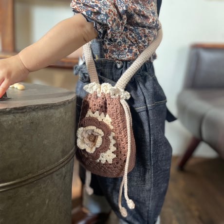 予約【babytoly×lana】blossom flower bag