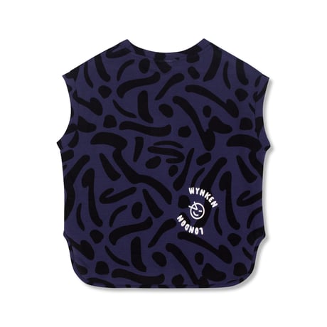 【Wynken】AIRY TABBARD / NIGHT NAVY DASHES
