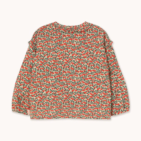 【TINYCOTTONS】MINI APPLES FRILLED BLOUSE *dark vanilla*
