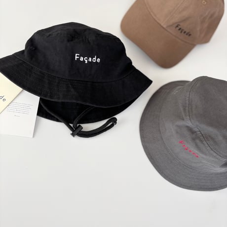 【Façade】Refu Camping hat / Black