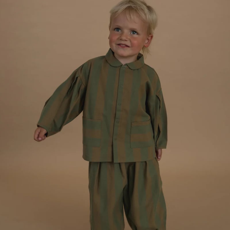 【本日限定】美品 Organic Zoo Stripes Resort 1-2Y Organic Kids Onesies, One-pieces, Rompers & Sleepsuits