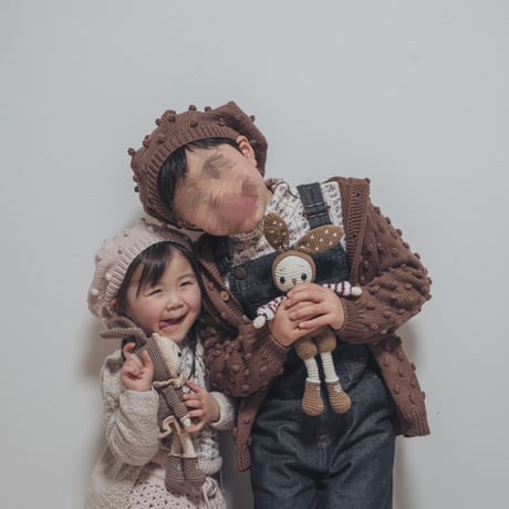 【babytoly 】popcorn berets/powder pink