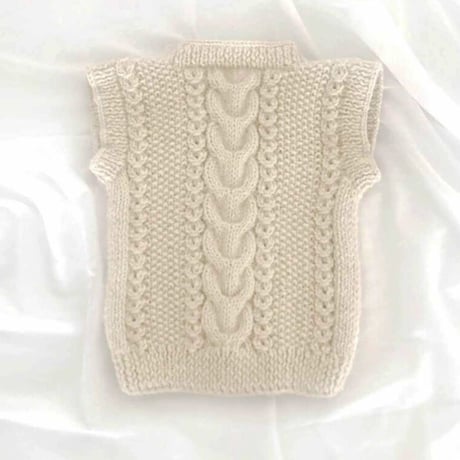 予約【babytoly 】baby alpaca cable vest
