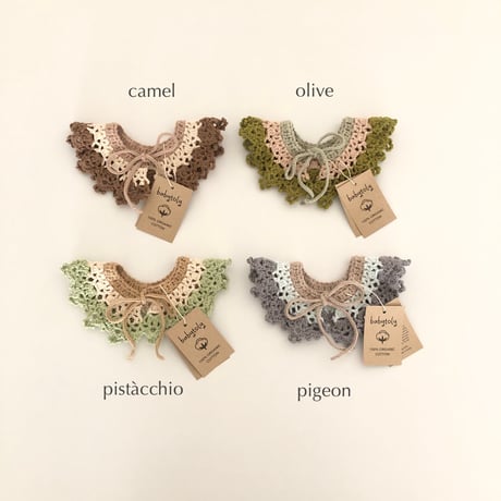 予約【babytoly】Happy Moon Crochet Collars