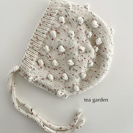 【babytoly】 popcorn bonnet /Confetti yarn