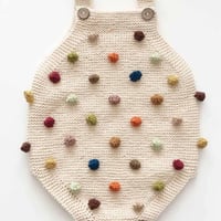 予約【babytoly 】rainbow popcorn romper