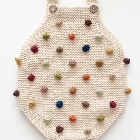 予約【babytoly 】rainbow popcorn romper