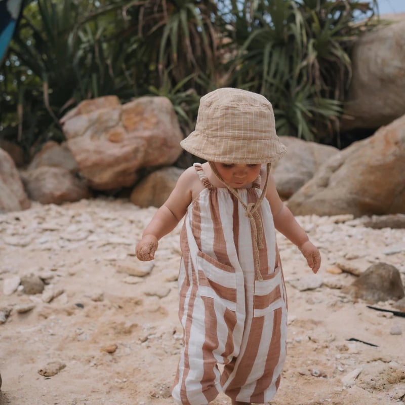 organic zoo】Sienna Stripes Artisan Jumpsuit |
