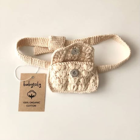 予約【babytoly】CROCHET COIN BELT BAG