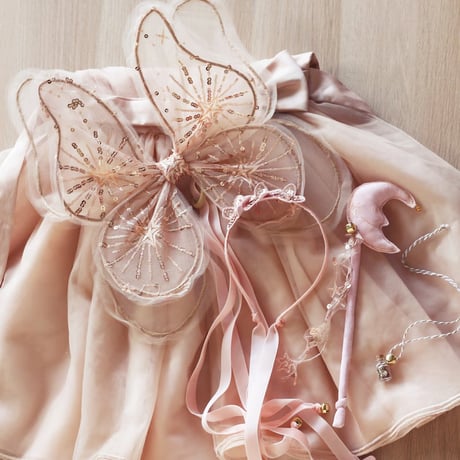 【kruhitkalove】pinkgold glitter wings