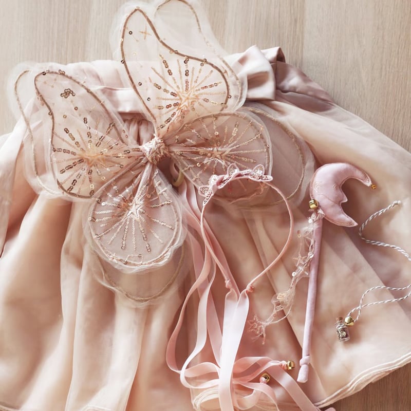 kruhitkalove】pinkgold glitter wings | lana