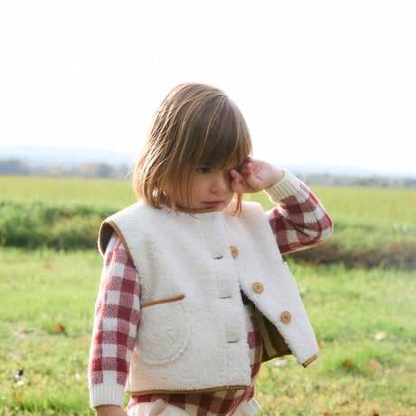 【birinit】Gingham Russet straps bloomer