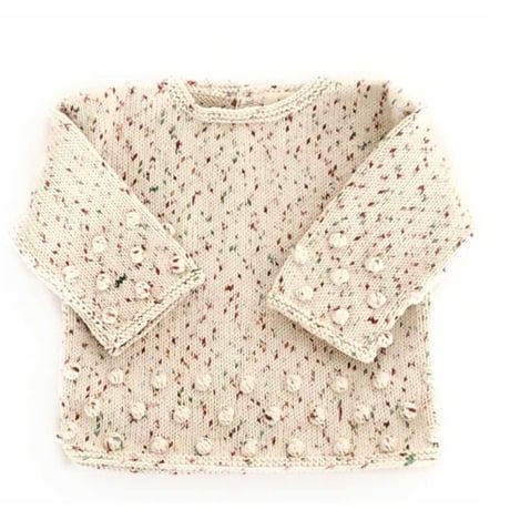 予約【babytoly】comfy popcorn sweater