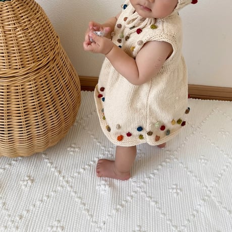 【babytoly】 rainbow popcorn dress