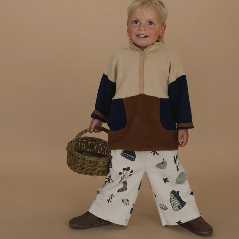 organic zoo】Clover Wide Leg Pants Undyed | lana