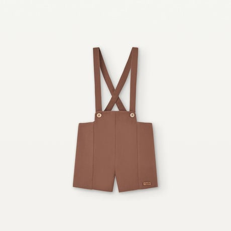 【Popelin】Terracotta panelled dungarees