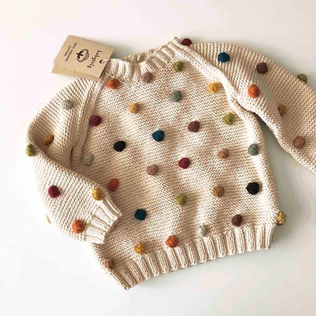 予約【babytoly】rainbow popcorn sweater