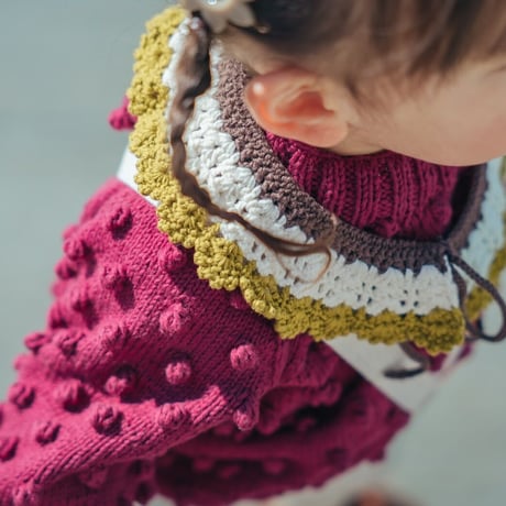 予約【babytoly 】popcorn sweater / confetti