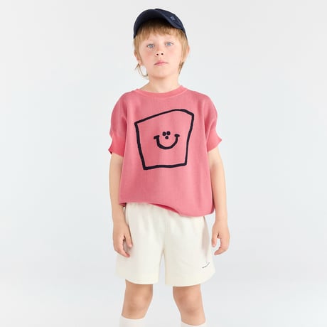 【The Animals Observatory】PELICAN KID SHORT SWEATPANTS Raw White