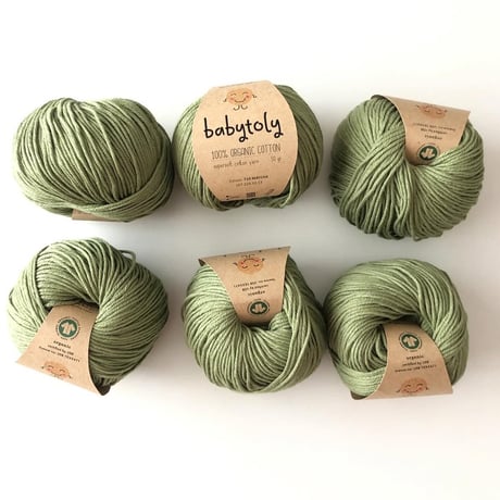 【babytoly】MATCHA//Organic cotton yarns