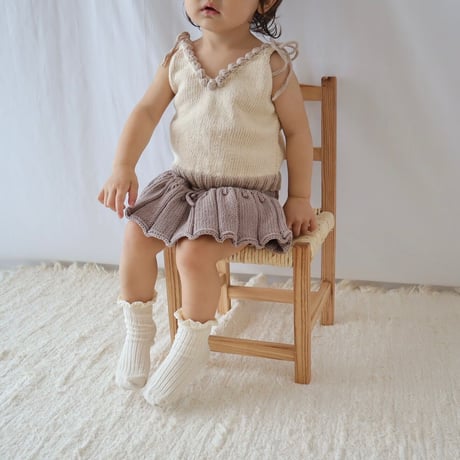 予約【babytoly】eva knit top / confetti