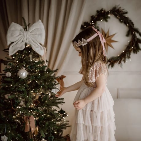 予約【Shirley Bredal】Big Christmas Bow - Cream