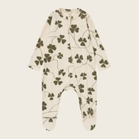 【organic zoo】Clover Zip Sleepsuit Undyed