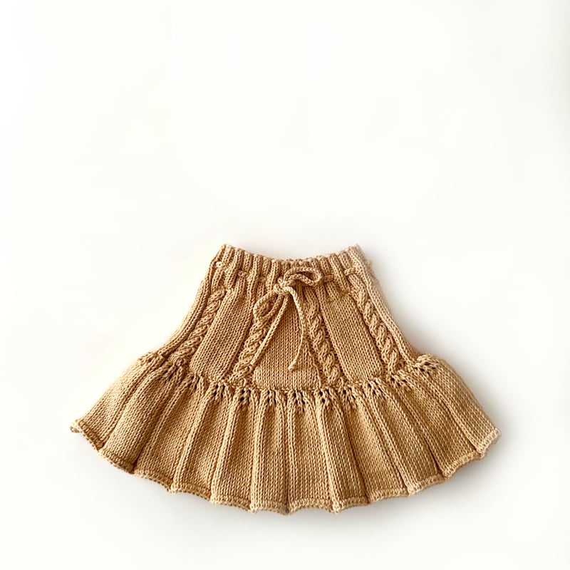 baby toly ivy skirt ニットスカート babytoly】ivy skirt/corn