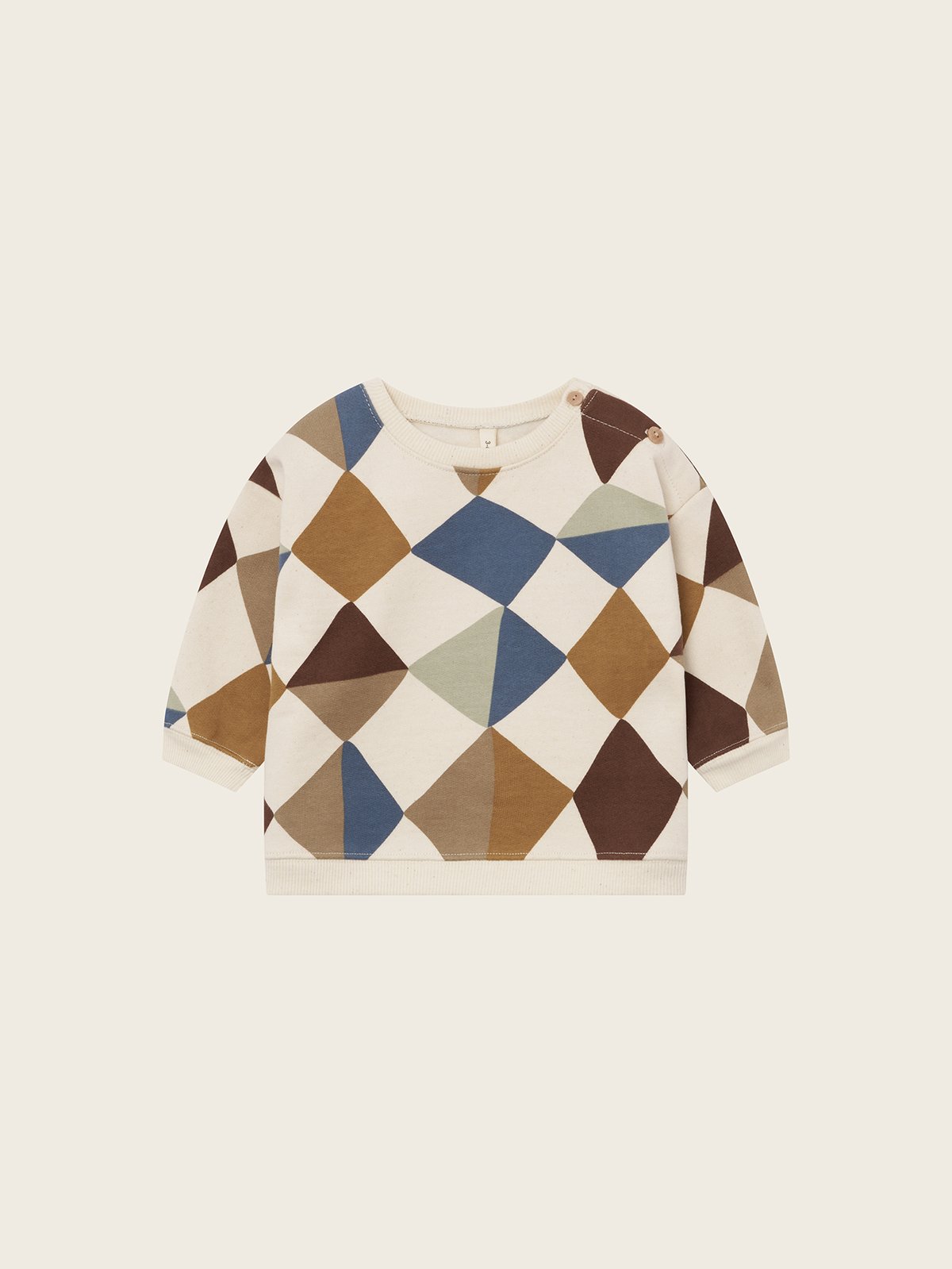 organic zoo】Kite Patchwork Sweatshirt Undyed | organic zoo】Kite Patchwork Sweatshirt Undyed |