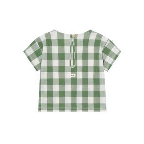 【organic zoo】Dill Gingham Boxy T-Shirt