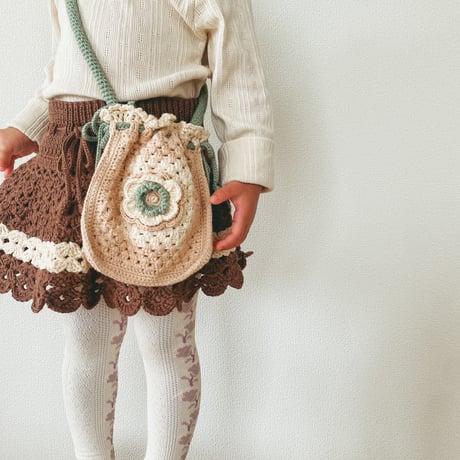 予約【babytoly×lana】blossom flower bag