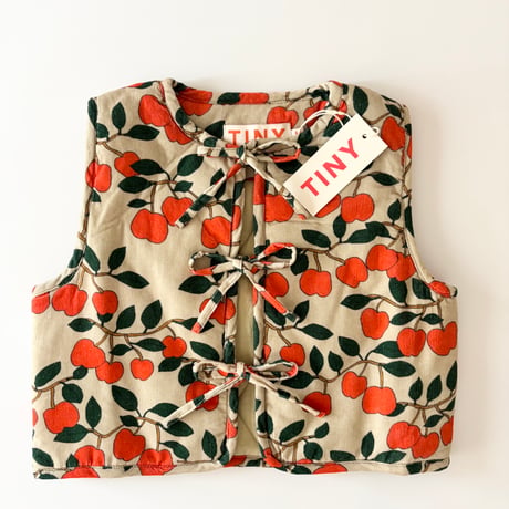 【TINYCOTTONS】TINY APPLES VEST *dark vanilla*