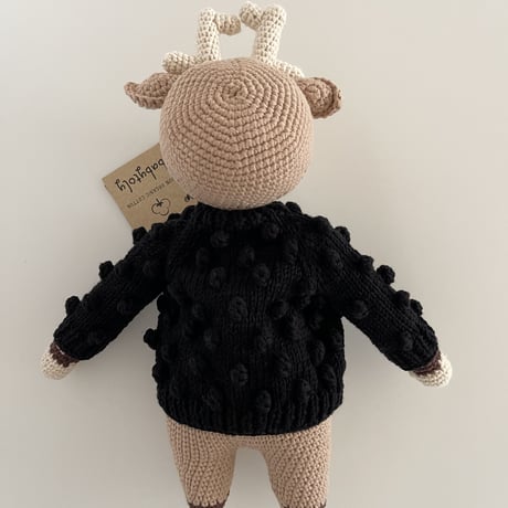 予約【babytoly】Deer Popcorn Cardigan🦌