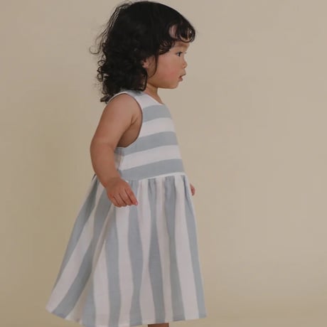 【organic zoo】Sardine Stripes Sleeveless Dress