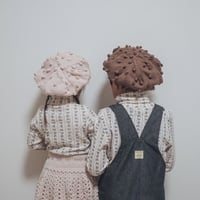 【babytoly 】popcorn berets/powder pink