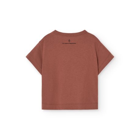 【The Animals Observatory】PANGOLIN BABY T-SHIRT Brown