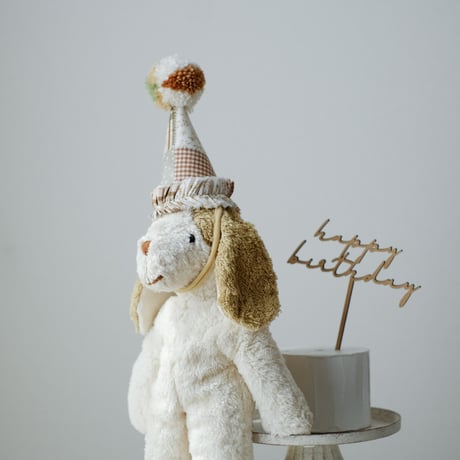 【kruhitkalove】Patchwork Flowers Cotton Party Hat / Green