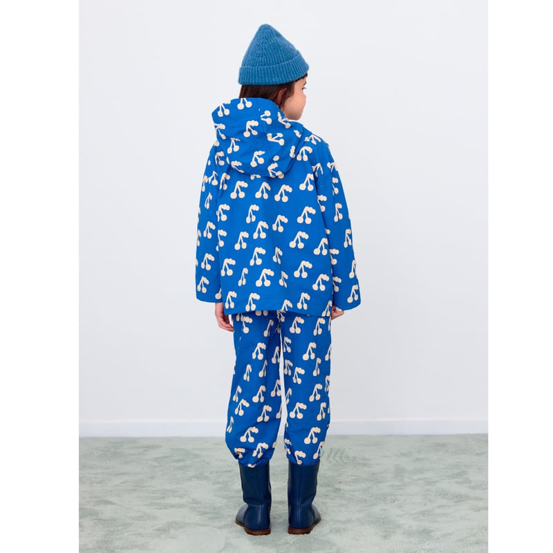 TINYCOTTONS】CHERRIES WOVEN JACKET *dark blue*