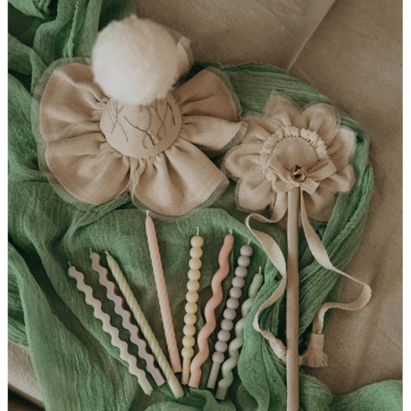 【kruhitkalove】Flowers Cotton Party Hat