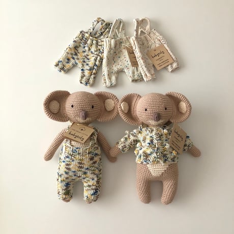 予約【babytoly】Squirrel/koala Popcorn cardigans