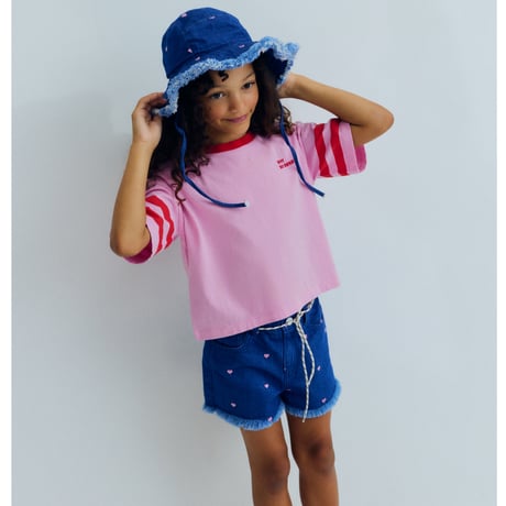 【the new society】Lys Short Hearts Light Denim