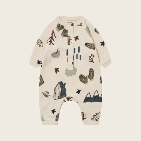 【organic zoo】Cosy Wild Onesie Undyed