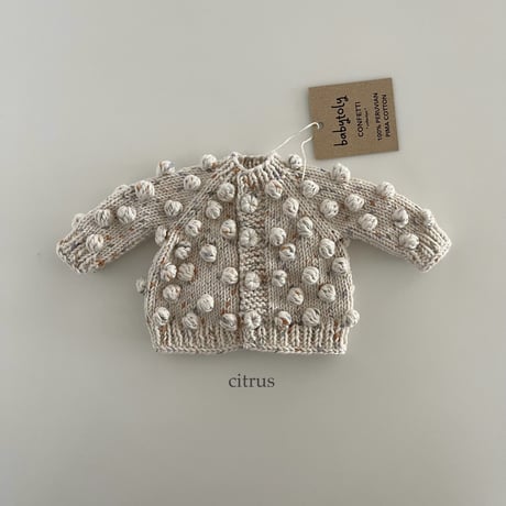 予約【babytoly】Squirrel/koala Popcorn cardigans