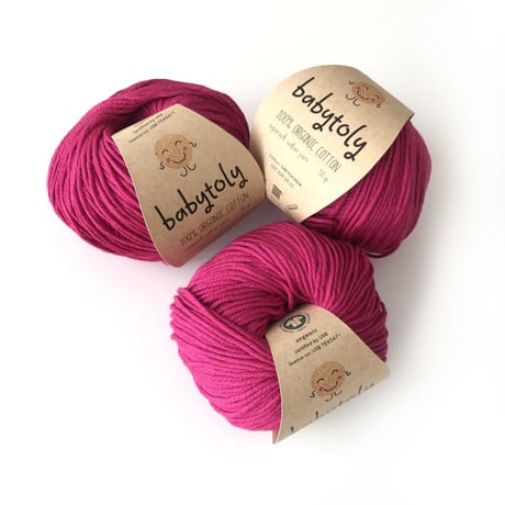 【babytoly】FUCHSIA//Organic cotton yarns