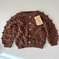 【babytoly 】 popcorn cardigan /walnut